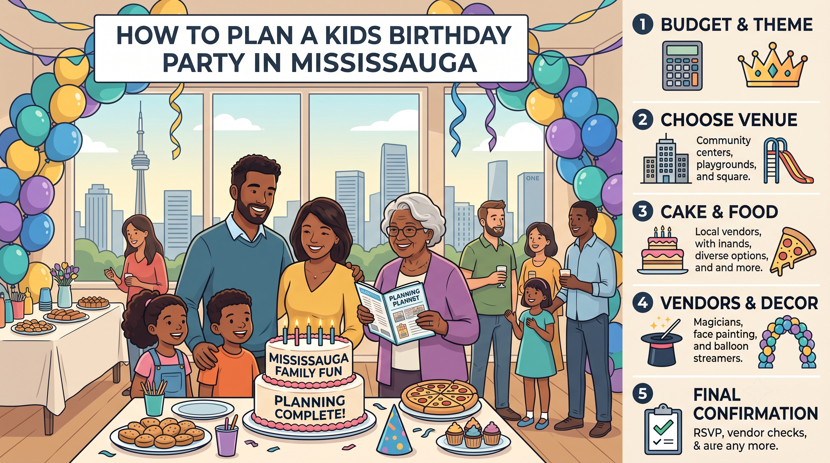how to plan a kids birthday party in Mississauga